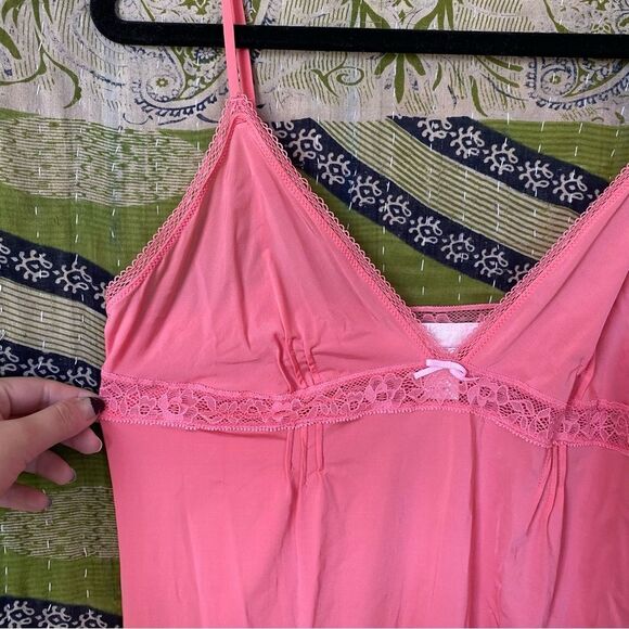 Y2K Victoria's Secret Angels Pink Slip Mini Dress Size Large - Picture 7 of 14